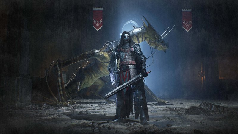 Drago e cavaliere in Century: Age of Ashes