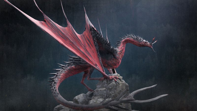 Un modello di drago molto dettagliato da Century: Age of Ashes