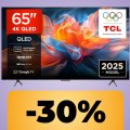 La smart TV TCL QLED 4K HDR da 65' è in sconto su Amazon: puoi acquistarla al suo minimo storico