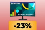 Il monitor Samsung Essential S3 da 27' è in offerta su Amazon: Full HD e refresh rate da 100 Hz - Notizia