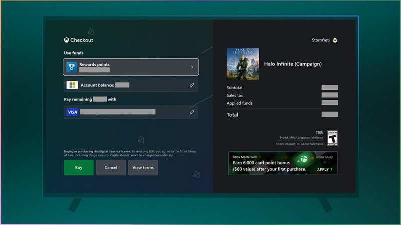 I Microsoft Reward tra i metodi di pagamento su Xbox