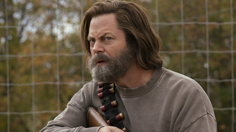 Nick Offerman in una scena di The Last of Us