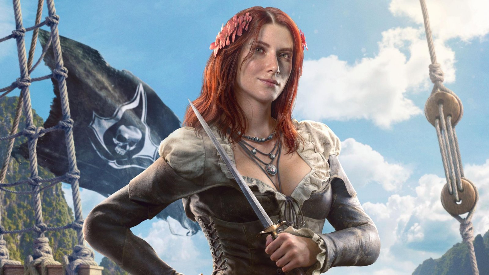 Un personaggio di Assassin's Creed: Black Flag Resynced