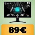 Il monitor da gaming MSI è in sconto su Amazon al minimo storico: refresh rate da 180Hz, full HD e tecnologia anti-flicker
