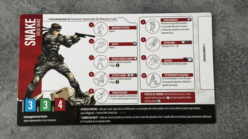 Solid Snake è il personaggio più bilanciato, ma è anche quello con l'abilità unica più scomoda, dato che prevede che il giocatore abbia già terminato alcuni degli scenari base