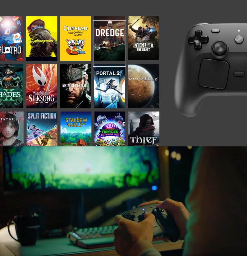 Lo Steam Controller e l'interfaccia di Steam