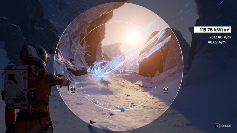 Ariane può utilizzare il suo scanner anche per non perdere di vista la strada da seguire