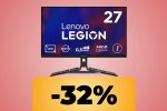 Il monitor Lenovo Legion R27qe di seconda generazione è in offerta su Amazon praticamente al suo minimo storico - Notizia