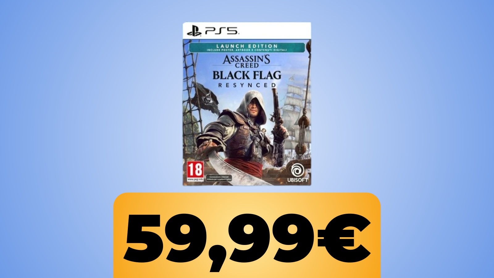 Assassin's Creed Black Flag Resynced per PS5 è disponibile in preordine su Amazon