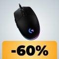 Il mouse Logitech G203 è in offerta su Amazon: puoi acquistarlo scontatissimo e al minimo storico