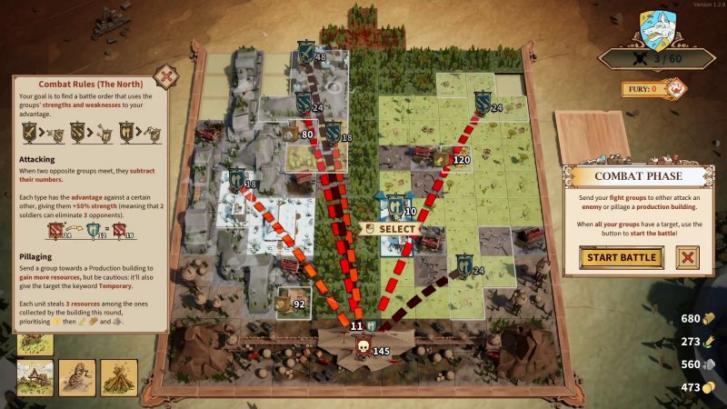 Il calcolo della battaglia finale è la fase più complessa di tutto il gioco