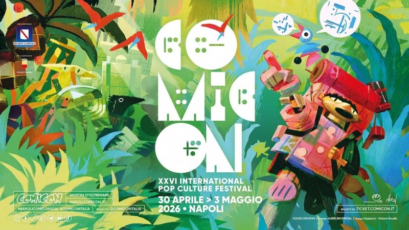 Il poster di Comicon Napoli 2026