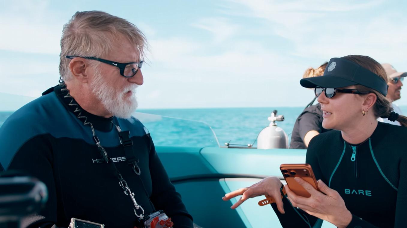 Gabe Newell che fa immersioni