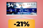Il monitor Philips curvo da 34', 4K e con tempo di risposta da 0,3ms è in promozione su Amazon (quasi) al minimo storico - Notizia