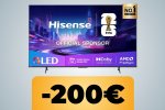 La smart TV Hisense da 55', QLED, 4K con refresh rate da 144Hz e Game Mode Pro in offerta (quasi) al minimo storico - Notizia