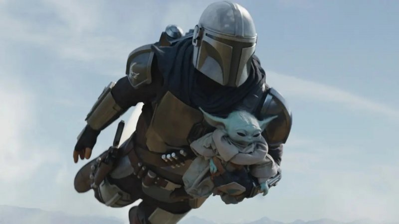 Una scena di The Mandalorian and Grogu