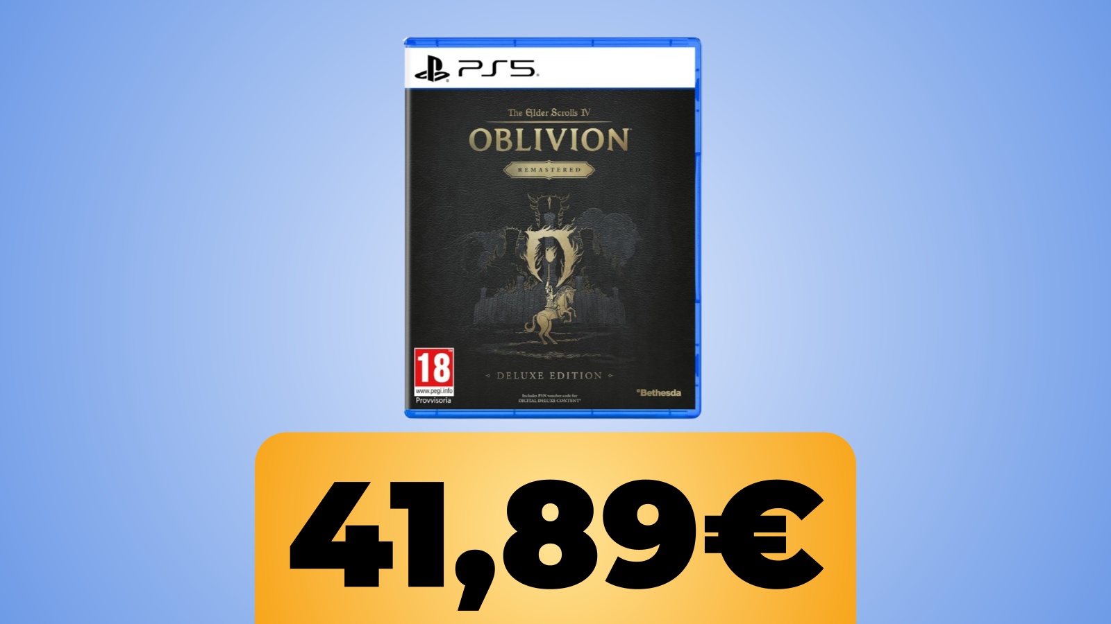 The Elder Scrolls IV: Oblivion Remastered Deluxe Edition per PS5 è in sconto su Amazon