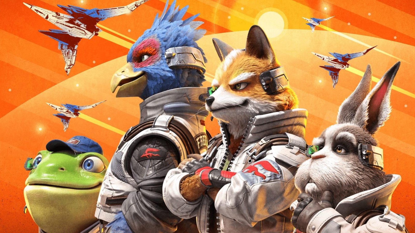 Il gruppo Star Fox, col nuovo stile grafico