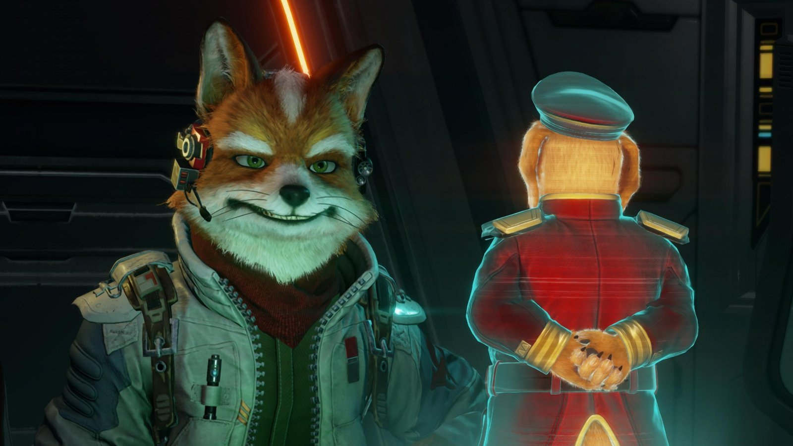 Star Fox e un ufficiale canide in Star Fox per Nintendo Switch 2