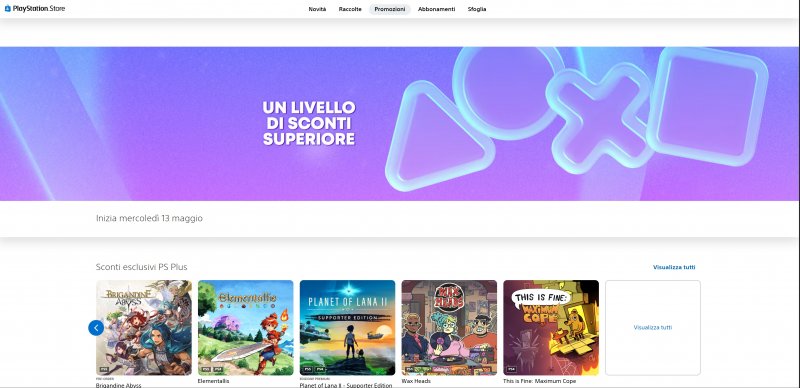 Il banner che conferma il ritorno delle offerte sul PlayStation Store