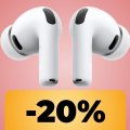 Le AirPods Pro 3 con audio spaziale e suono di qualità premium sono in promozione su Amazon al loro minimo storico