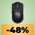 Il mouse Cooler Master ultraleggero da 59 grammi e con un sensore ottico da 19.000 DPI è in offerta su Amazon