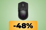 Il mouse Cooler Master ultraleggero da 59 grammi e con un sensore ottico da 19.000 DPI è in offerta su Amazon - Notizia
