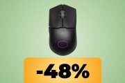 Il mouse Cooler Master ultraleggero da 59 grammi e con un sensore ottico da 19.000 DPI è in offerta su Amazon