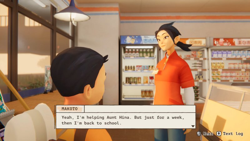 Makoto sostituisce sua zia Hina per una settimana