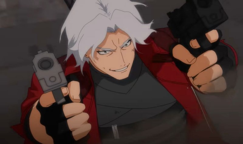 Dante che impugna Ebony e Ivory