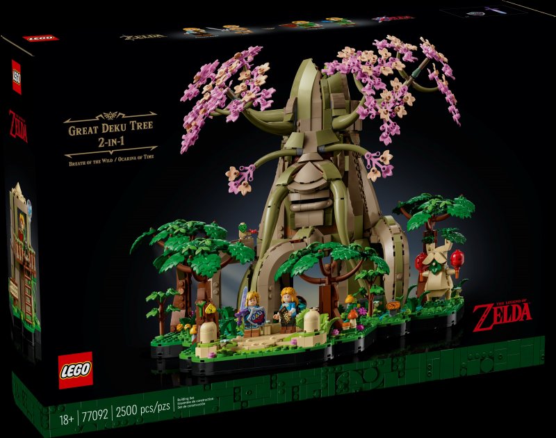 La confezione del grande albero Deku di Lego
