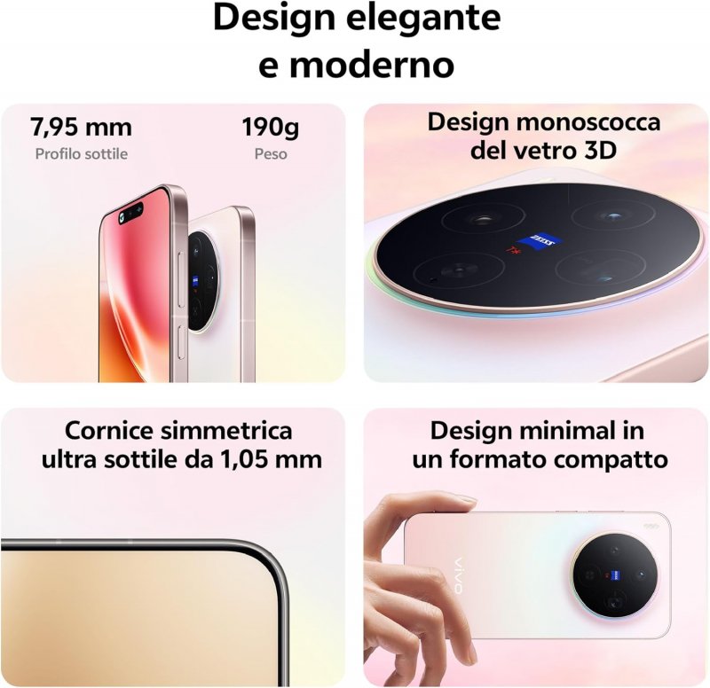 Caratteristiche del vivo X300