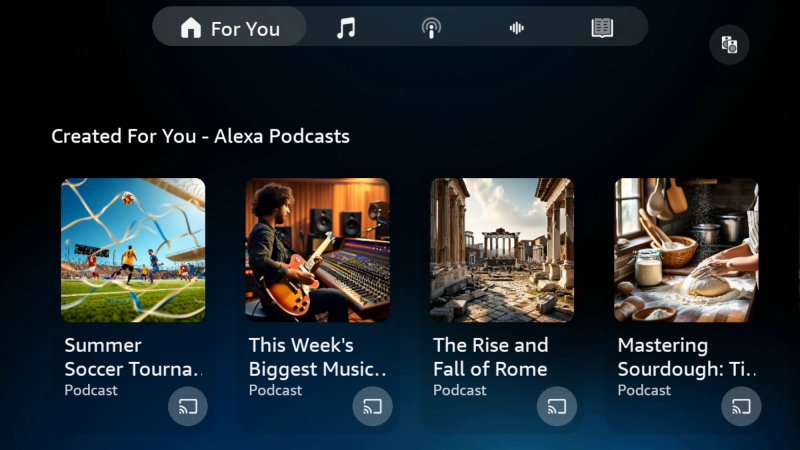 Alexa Podcasts Hero