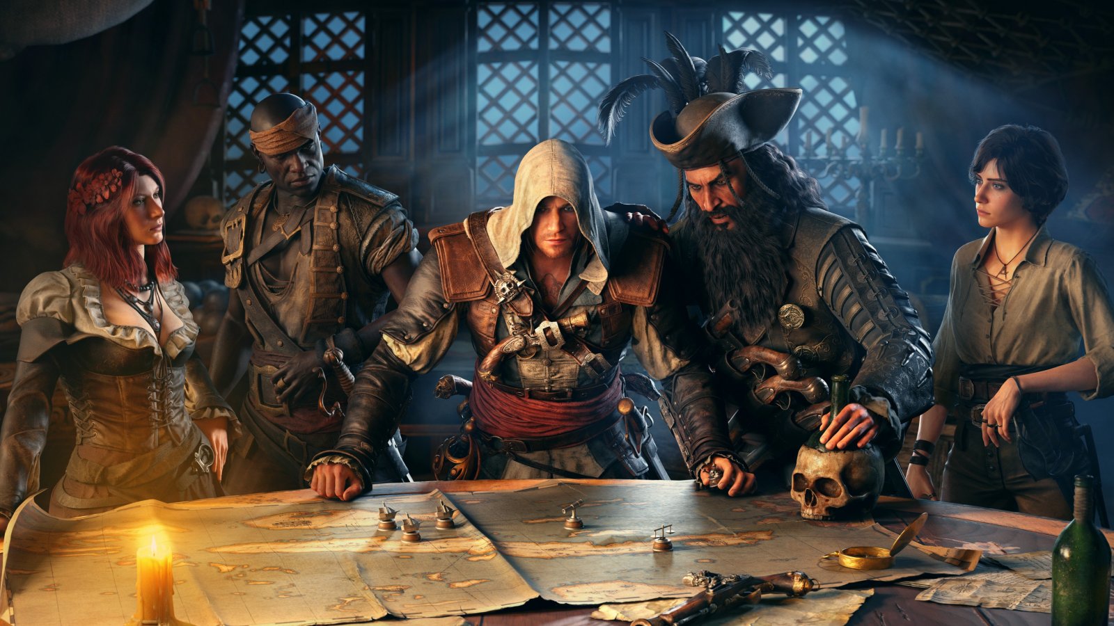 Edward Kenway con tutto il cast di Assassin's Creed: Black Flag Resynced