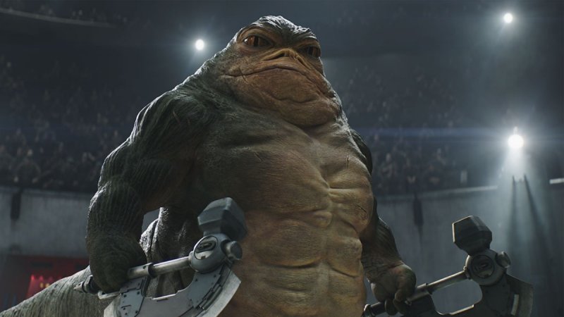 Rotta the Hutt è un personaggio sorprendente