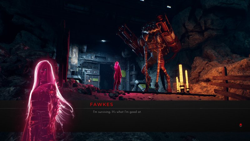 Fawkes interagisce con una delle creature di Luna Abyss