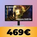 Il monitor OLED Samsung Odyssey G6 da 27' è al minimo storico su Amazon: risparmia il 33%