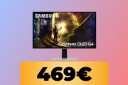Il monitor OLED Samsung Odyssey G6 da 27" è al minimo storico su Amazon: risparmia il 33%