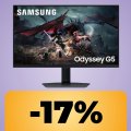Il monitor da gaming Samsung Odyssey G5 è in offerta su Amazon: è praticamente al minimo storico
