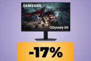 Il monitor da gaming Samsung Odyssey G5 è in offerta su Amazon: è praticamente al minimo storico