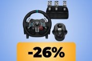 Cambia il modo di vivere i racing game: volante + pedaliera + cambio Logitech in offerta su Amazon