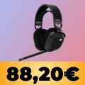 Le cuffie wireless Corsair HS80 costano meno di 90 €: risparmia fino al 41%