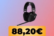Le cuffie wireless Corsair HS80 costano meno di 90 €: risparmia fino al 41%