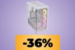 Il case Corsair con vetro panoramico temperato è in promozione su Amazon: puoi acquistarlo praticamente al suo minimo storico - Notizia