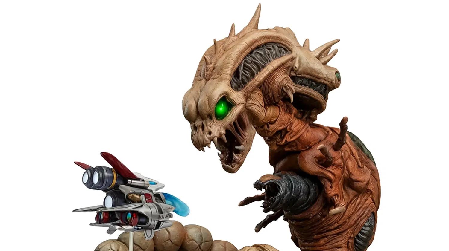 La statuetta del primo boss di R-Type Dimensions III