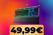 La tastiera SteelSeries Apex 3 RGB con poggiapolsi magnetico costa meno di 50 € su Amazon