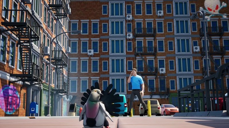 Un piccione in missione in Pigeon Simulator