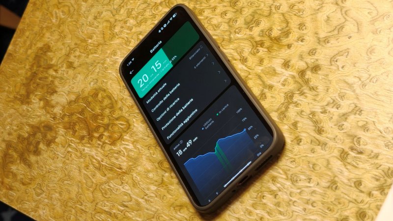 Il consumo della batteria si mantiene contenuto anche con utilizzo intenso