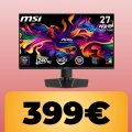 Il monitor MSI MAG QD-OLED da 26,5' e 240 Hz è su Amazon al minimo storico
