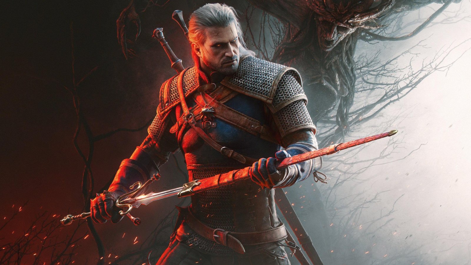 Geralt e la sua nuova spada in Songs of the Past